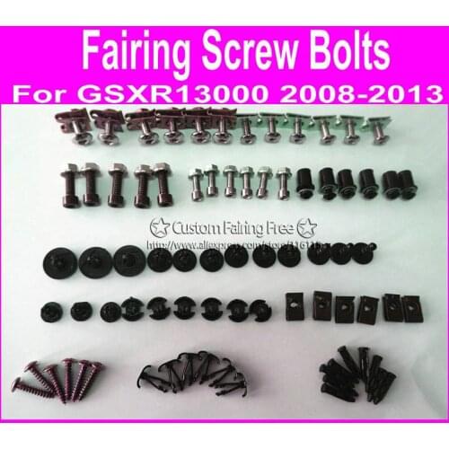 Hot bodykits screw bolt kit for GSXR13000 08 09 10 11 12 13 black fairing dag screws gsxr13000 2008 2010coupling bolt set