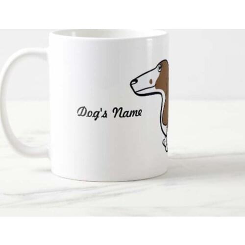 I Love My Smooth Piebald Dachshund Mug Coffee Mug Custom name Funny Dachshund Gifts Gift