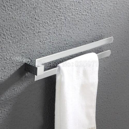 Copper Chrome Rotate Towel Rack Holders Chrome Finish Wall Mounted KF366