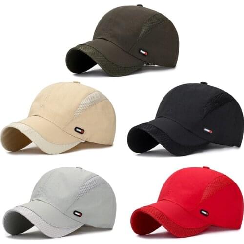 Fashion Mens Summer Outdoor Sport Baseball Hat Running Visor Cap Hot Popular New Cool Quick Dry Mesh Cap