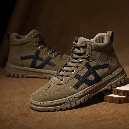 Winter new fashion mens casual shoes camouflage high-top canvas shoes comfortable lace-up personalized casual shoes