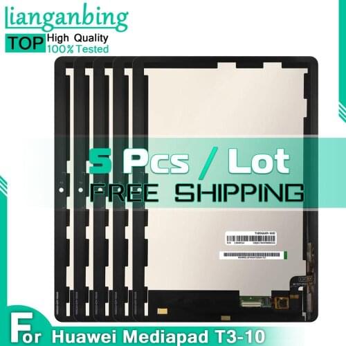 5 Pieces LCD For Huawei Mediapad MediaPad T3 10 AGS-L03 AGS-L09 LCD Display Touch Screen Digitizer Assembly For Mediapad T3 10