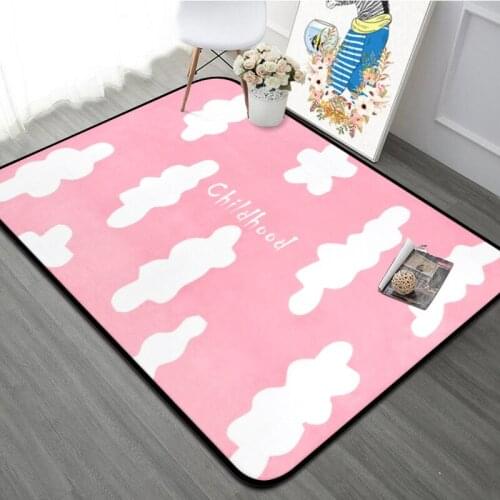 Nordic INS Style Pink Grey Cloud Carpets for Living Room Large Size Mordern Coffee Table Bedroom Area Rug Tapete Simple Mats