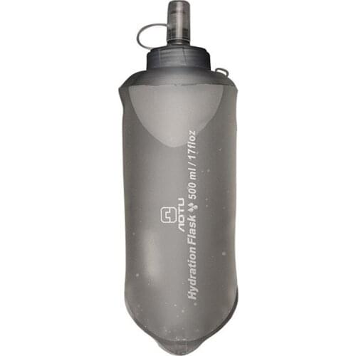 Foldable Silicone Soft Flask Water Bottles Outdoors Sport Traveling Running Kettle Hydration Pack Bag Vest 500ML