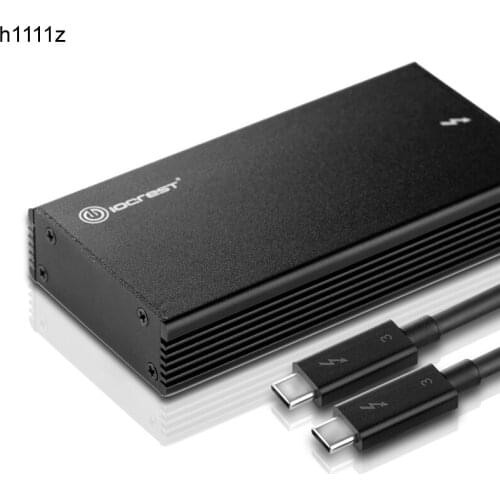 Thunderbolt 3 40Gbps NVME M.2 SSD Enclosure 4TB Aluminum USB C Box SSD Case 40Gbps Thunderbolt 3 C to C Cable For Laptop Desktop