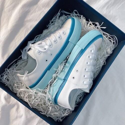 2021 New Stylish Women Shoes Summer Spring Mixed Color Low High Top Girl Sneakers All Match Candy Color Fashion Casual Shoes