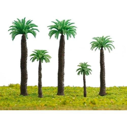 100pcs/lot 4.5cm 1/300 Scale Plastic Miniature Architecture Model New Palm Tree