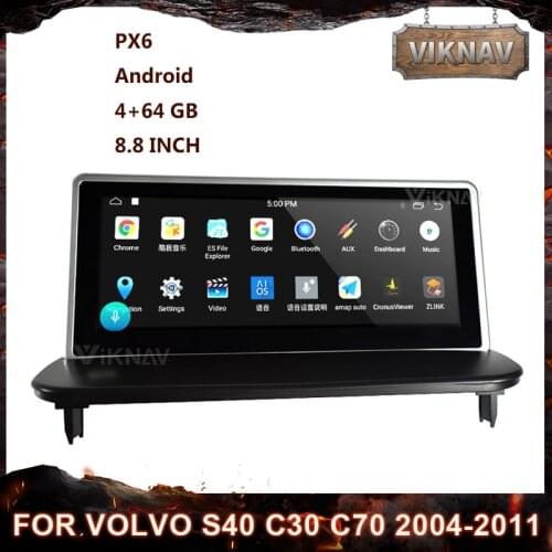 8.8 inch car radio For Volvo S40 C30 C70 2004-2011 2 din Android autoradio stereo multimedia player GPS Navigation Recorder