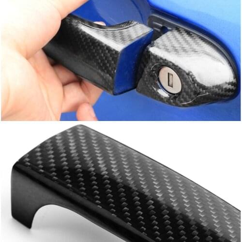 For BMW E87 F20 F21 F22 F23 E92 E93 F30 F34 F32 F33 F36 Car Accessories Carbon Fiber Auto Door Handle Knob Exterior Trim Covers