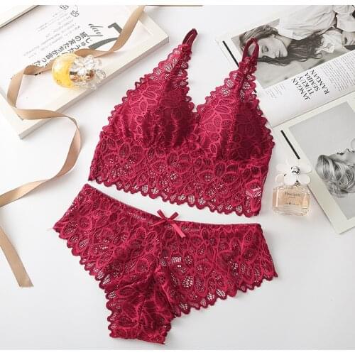 Bra Seamless Bras For Women Underwear Sexy Lace Brassiere Push Up Bralette With Pad Vest Top Bra 1set wfws15