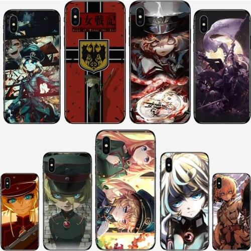 Japan Anime youjo senk Phone Case for iPhone 11 12 mini pro XS MAX 8 7 6 6S Plus X 5S SE 2020 XR