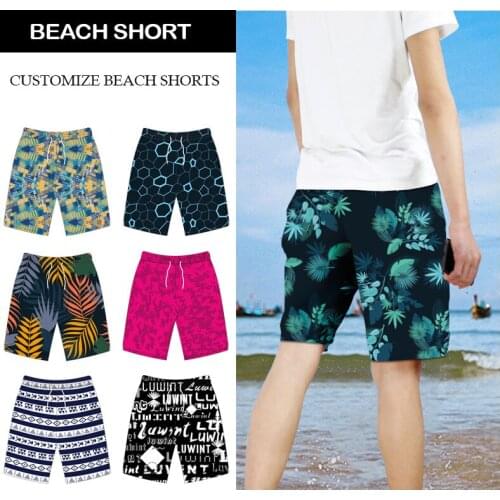 DIY customize beach shorts 2019 new style four cents short waterproof breathable