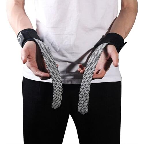 Fitness Gym Weightlifting Lifting Dumbbell Hand Straps Grips Belt Bandage Barbell Powerlifting Antil-Slip Wrist Wrap