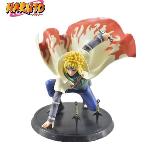 Naruto Minato PVC Action Figure Statue 140mm Anime Naruto Shippuden Namikaze Minato Figurine Model Toy