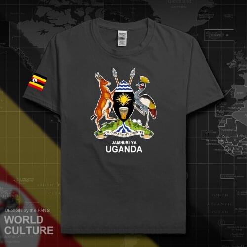 Uganda Ugandan men t shirt fashion 2018 jerseys team nation 100% cotton t-shirt gyms clothing tees country sporting flags UGA 20