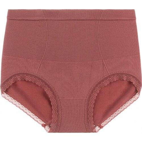 Lace Antibacterial High waist Tuck in Graphene Traceless Triangle Comfy Antibacterial Ladies Panty