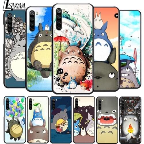 Cute Totoro for OPPO Reno 2 Z 2Z 2F 3 4 4Z 4F 4SE 5 Pro 4G 5G ACE 10X ZOOM F7 A5 A9 2020 Soft Black Phone Case