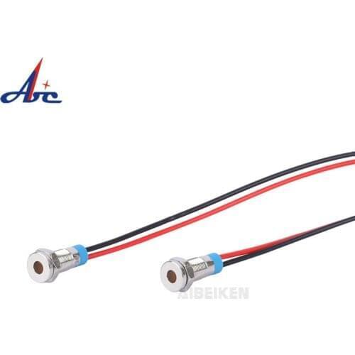 Mini 6mm Illuminated LED Lighting 12V Pilot Lamp Indicator LED Panel Light For Car Boat Motorcycle