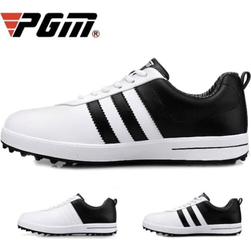 PGM Golf Mens Shoes Waterproof Casual Sports Sneakers Lace-Up Shoelaces Breathable Non-Slip XZ089 Wholesale