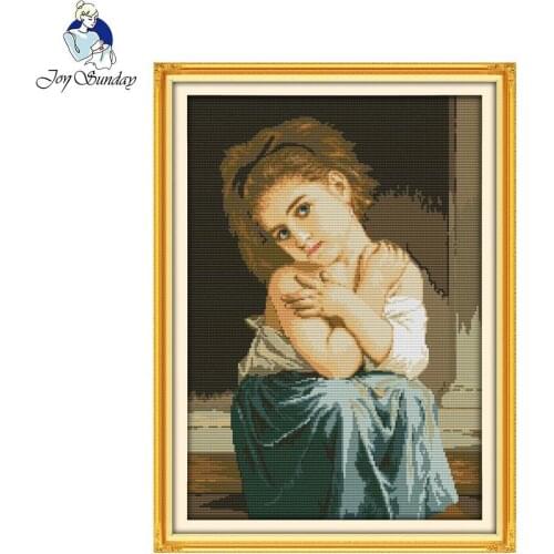 Joy Sunday Figure Style Innocent and Pure Handmade Crafts Needlework Cross Stitch Embroidery Kit Cross-Stitch Decor Wholesale