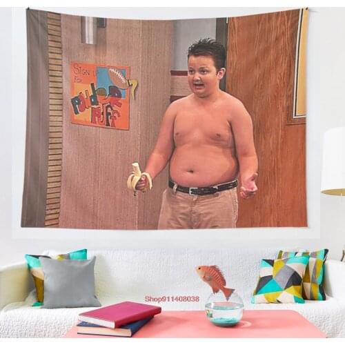 Gibby iCarly tapestry Hippie Wall hanging cloth Coffee bedroom Tapestry Mandala Fabric Boho Wall Cloth Tapestry
