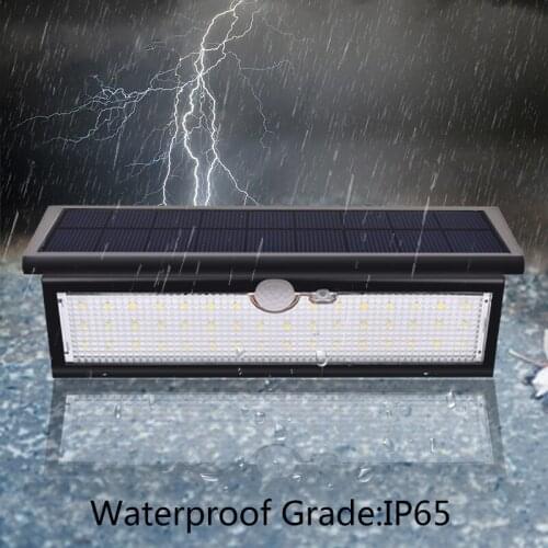 Newest 46LED Solar Lights Radar Motion Sensor 800lm 4 Modes Waterproof Outdoor Security Garden Yard Patio Wall Light Lamp
