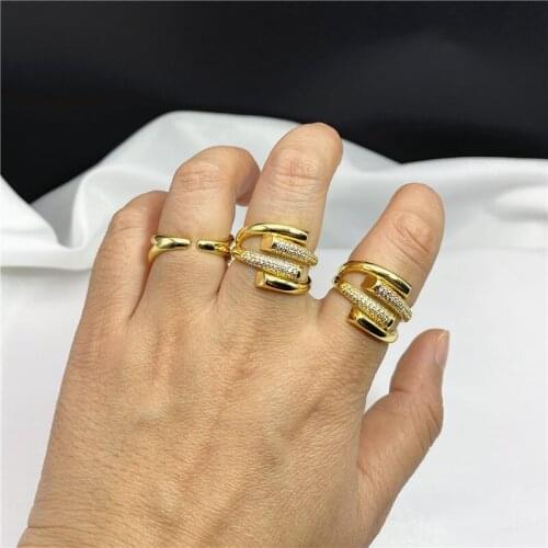 5pcs/lot NEW Fashion Wedding Ring Micro Paved Cubiz Zircon Finger Rings Female Engagement Jewelry Accessories