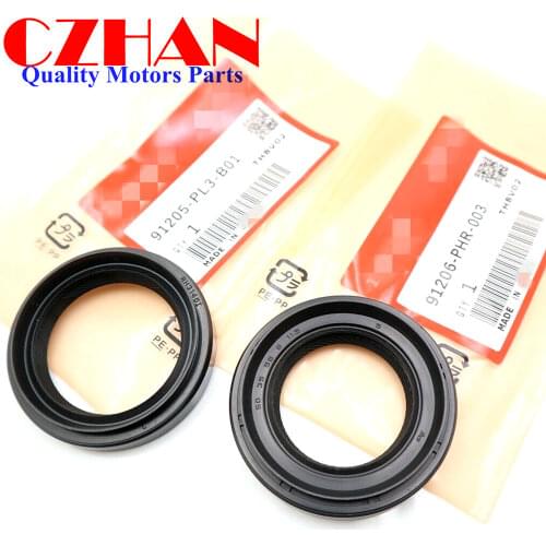 OEM NEW 91205-PL3-B01 & 91206-PHR-003 Driveshaft Gearbox Differential Oil Seals Gasket For Honda Civic Accord retainers