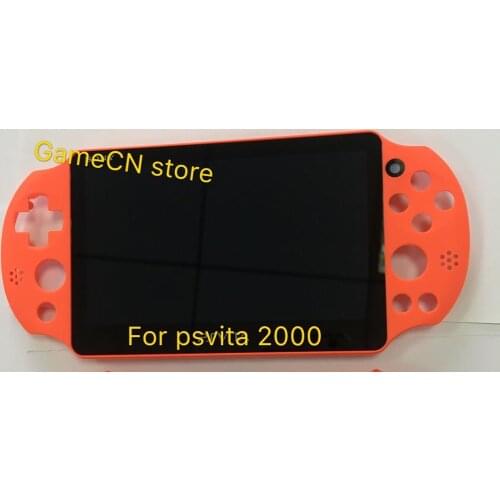 Original 100% new for psvita for ps vita 2000 lcd display screen assembled 4 color+screen protector black /orange red/blue/white