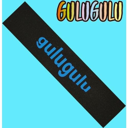 Gulugulu self brand 45*10inch OS780# black silicon carbide perforated skateboard grip tapes