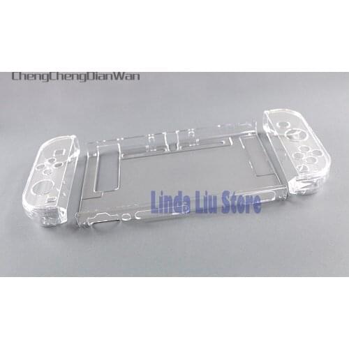 10pcs/lot Controller Transparent Clear Cover case for Nintend Switch Console Joystick with package