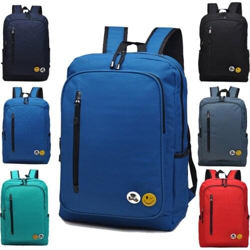 14 inch Smile Nylon Computer laptop notebook Backpack bags case messenger School Travel Backpack for Men Women