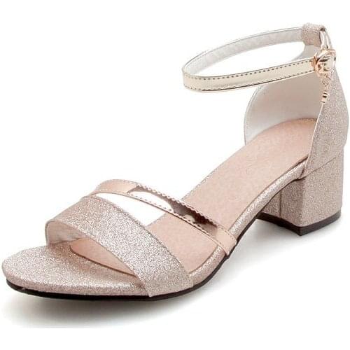 Oversized 12 13 14 15 16 17 18 1 high heels sandals women shoes woman summer ladies Open-toed buckled sandals