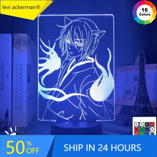 Led Night Light Anime Kamisama Kiss Tomoe Lamp for Home Decoration Nightlight Acrylic 3d Lamp Anime Kamisama Love Tomoe Light