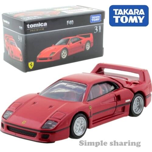 Takara Tomy Tomica Premium 31 Ferrari F40 Red 1/62 Metal Cast Car Model Vehicle Toys For Children Collectable New