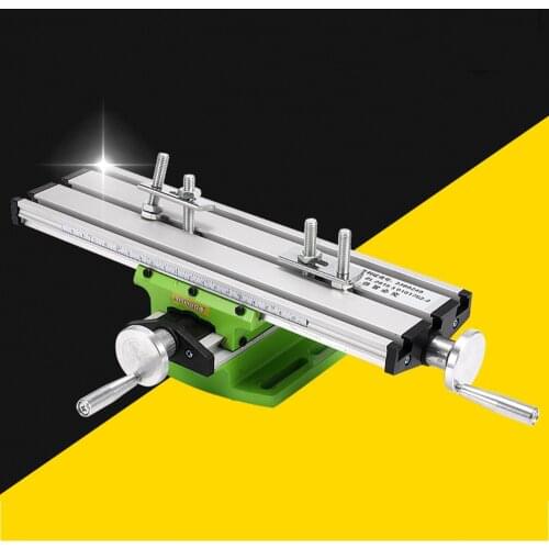 Mini Precision Milling Machine Worktable Bench Drill Vise Fixture Work table X And Y-Axis Adjustment Coordinate Table Tool
