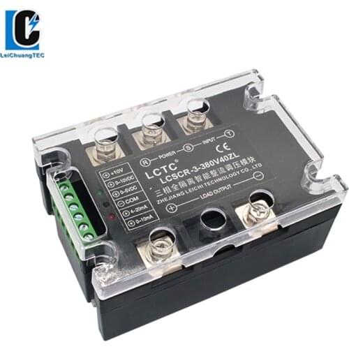 LCSCR-3-380V30ZL 60A 100A 150A 200A Three-Phase Fully Isolated Intelligent Rectifier Voltage Regulating Module Solid State Relay
