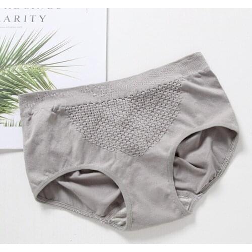 Women Sexy Panty Middle Waist Breathable Cotton Shaper Hip Brief Plus Size Female Underwear Seamless Abdomen Clothes Accessories