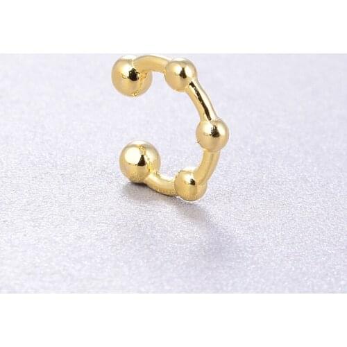 High jewelry S925 sterling silver small ball link earrings New high-end fashion hot sale vintage earrings for women