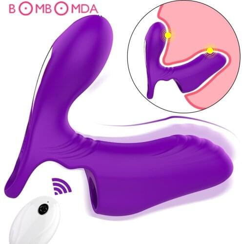 G spot Finger Sleeve Vibrator Clitoris Stimulation Female Masturbator Sex Toys For Women Remote Vibator Erotic Toys For Adults