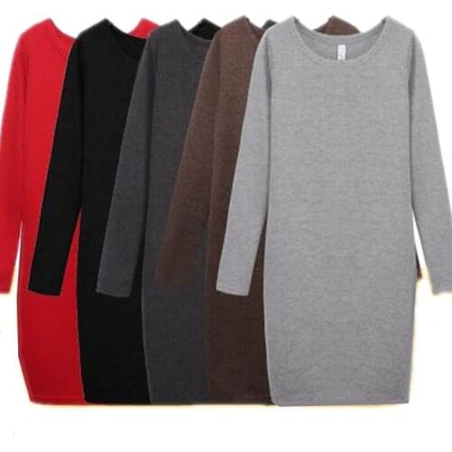 2020 Winter Long Sleeve bodysuit T Shirt Women thickening blusas Ladies warm Tops Tees Plus Size XS - 5XL 6XL vestido