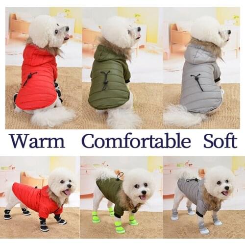 Winter Warm Pet Clothing High Quality Waist Design Cotton Coat Light And Soft Casual Jacket Coat Small Medium Large Dog Clothes
