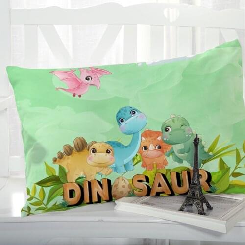 1pc Cartoon Animal Childrens Pillow cover Pillow case Pillowcase Pillowcovers decorative kids baby 50x75 50x70 Cute dinosaur