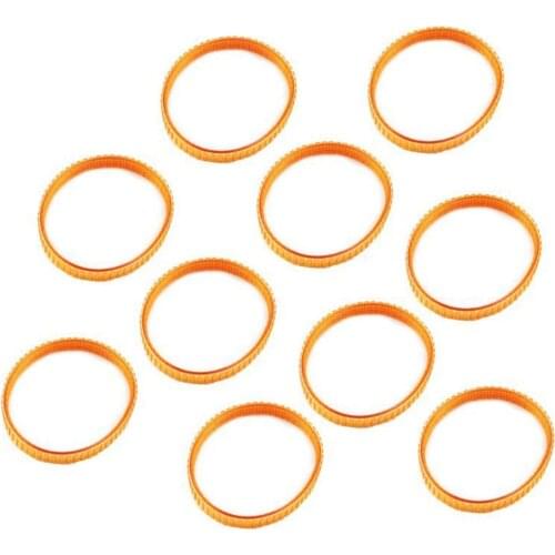 10pcs Electric Planer Belt 958718 Equipment Fittings Orange Polyurethane