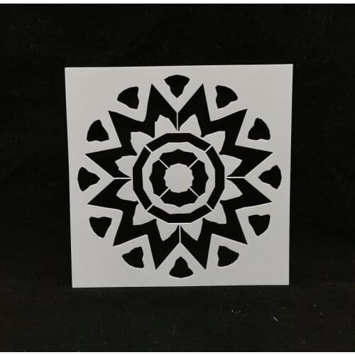 13*13 Flower pvc Layering Stencils for DIY Scrapbooking/photo album Decorative Embossing DIY Paper Cards Crafts