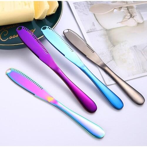 4PCS Butter Knife Cheese Dessert Jam Spreaders Cream Stainless Steel Knifes Kitchen Tool for Toast Breakfast Western Food