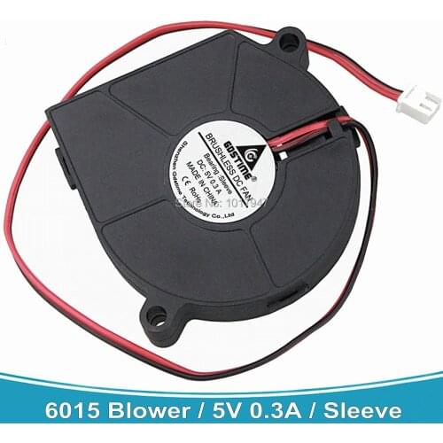 5Pieces Lot PC Computer Cooling Cooler DC Centrifugal Fan 2 Pin 5V 6015S 60x60x15mm 60mm Blower