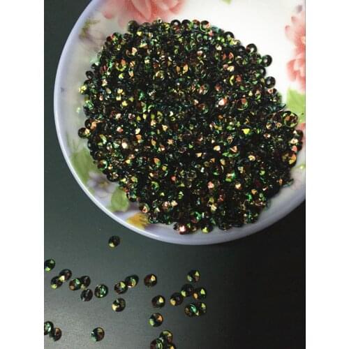 50g/lot 4mm Deep Cup Loose Sequins Round Paillette Wedding Garment Accessory Golden Plating Black AB