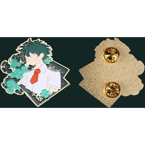 Anime My Hero Academia Cosplay Badge Cartoon Brooch Fashion No Hero Academia Brooch Pins Collection Costume Accessories