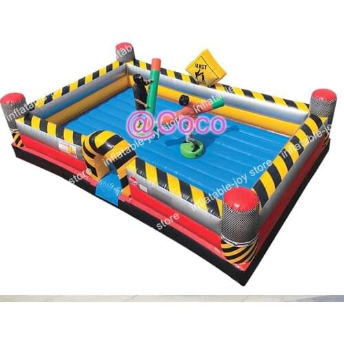 Free air shipping to door,inflatable gladiator joust game,inflatable sports arena, newest inflatable jousting course